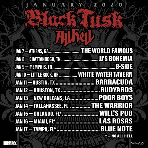 BLACK TUSK TCBT July 16 2019 Season of Mist